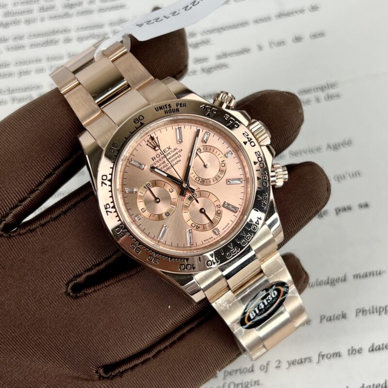 ĐỒNG HỒ ROLEX DAYTONA 116505 BỌC VÀNG HỒNG REP 1:1 BT FACTORY