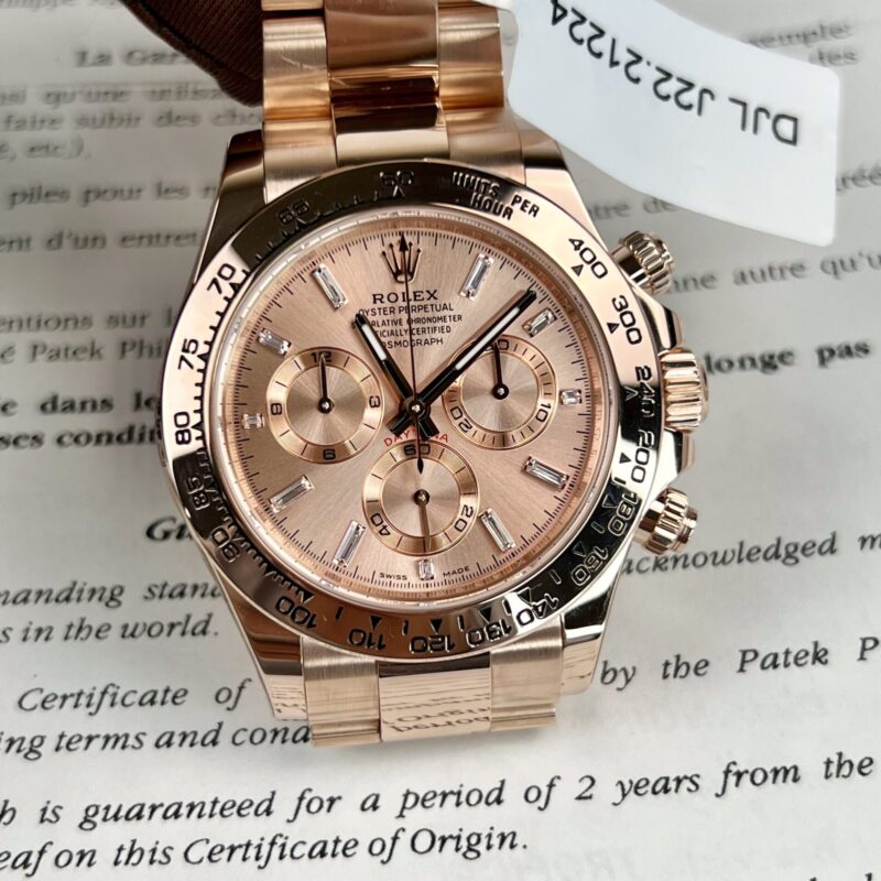 ĐỒNG HỒ ROLEX DAYTONA 116505 BỌC VÀNG HỒNG REP 1:1 BT FACTORY