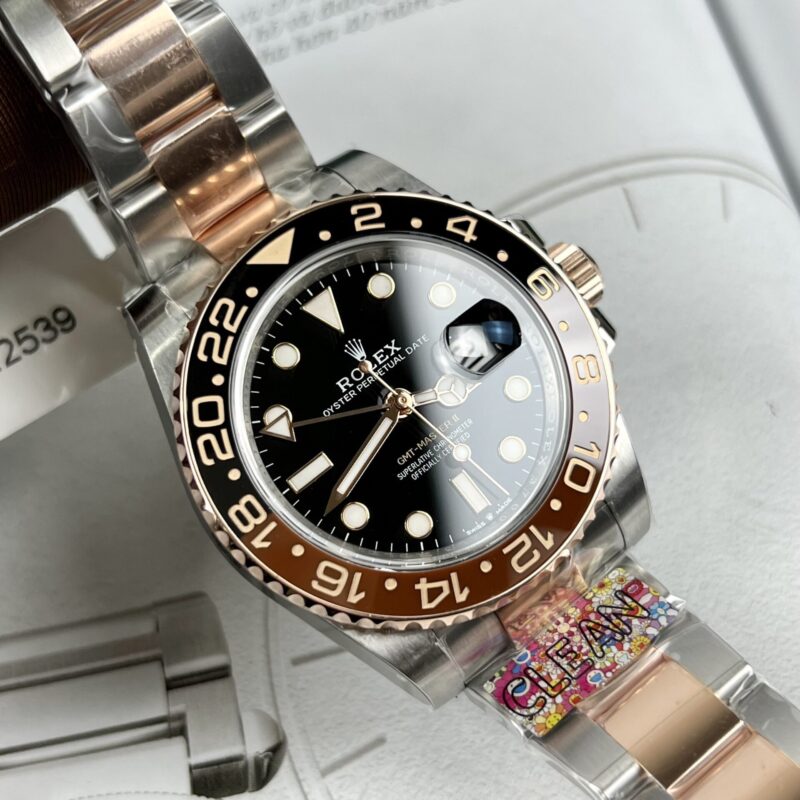 ĐỒNG HỒ ROLEX GMT-MASTER II 126711CHNR ROOTBEER BỌC VÀNG CLEAN FACTORY