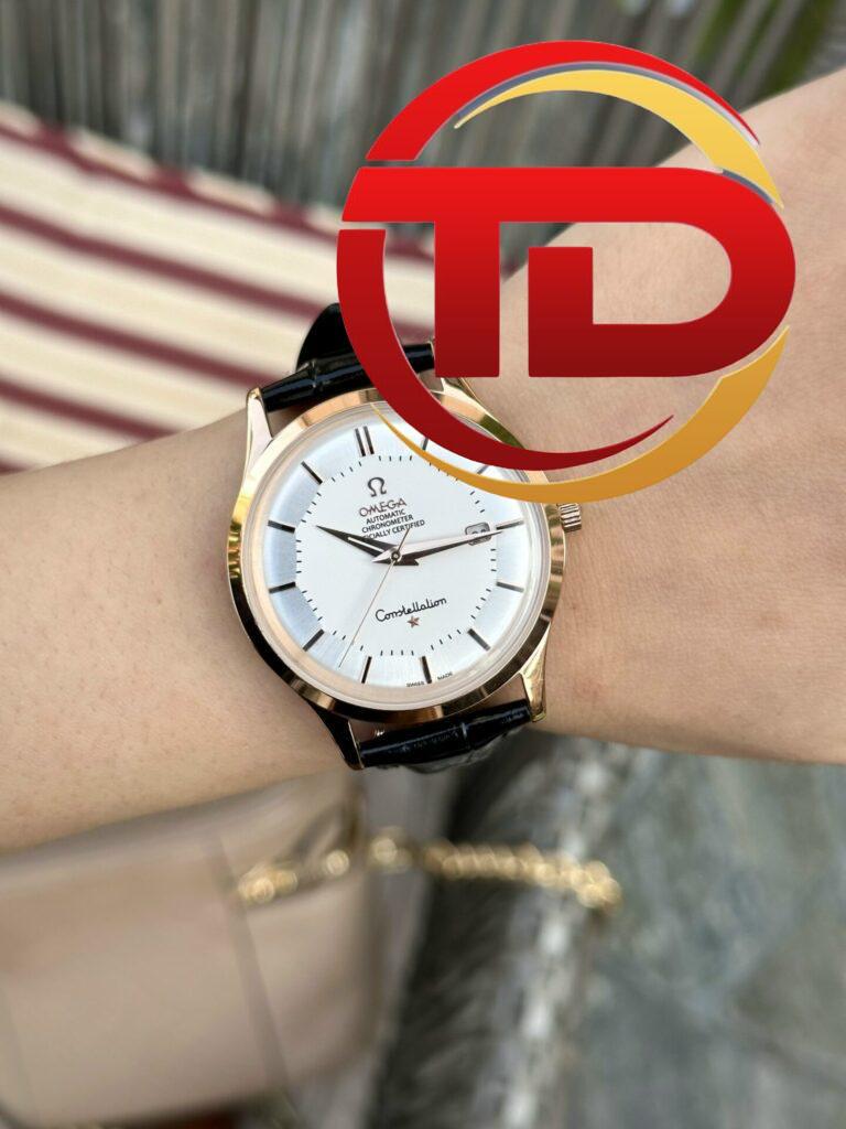 ĐỒNG HỒ OMEGA NAM DÂY DA ĐEN FAKE 1:1 MÁY NHẬT CAO CẤP