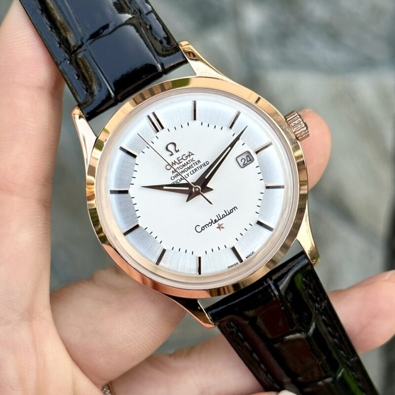 ĐỒNG HỒ OMEGA NAM DÂY DA ĐEN FAKE 1:1 MÁY NHẬT CAO CẤP