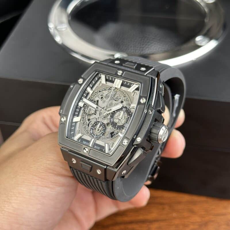 ĐỒNG HỒ HUBLOT SPIRIT OF BIG BANG MÀU ĐEN SUPER FAKE 1:1 MS FACTORY
