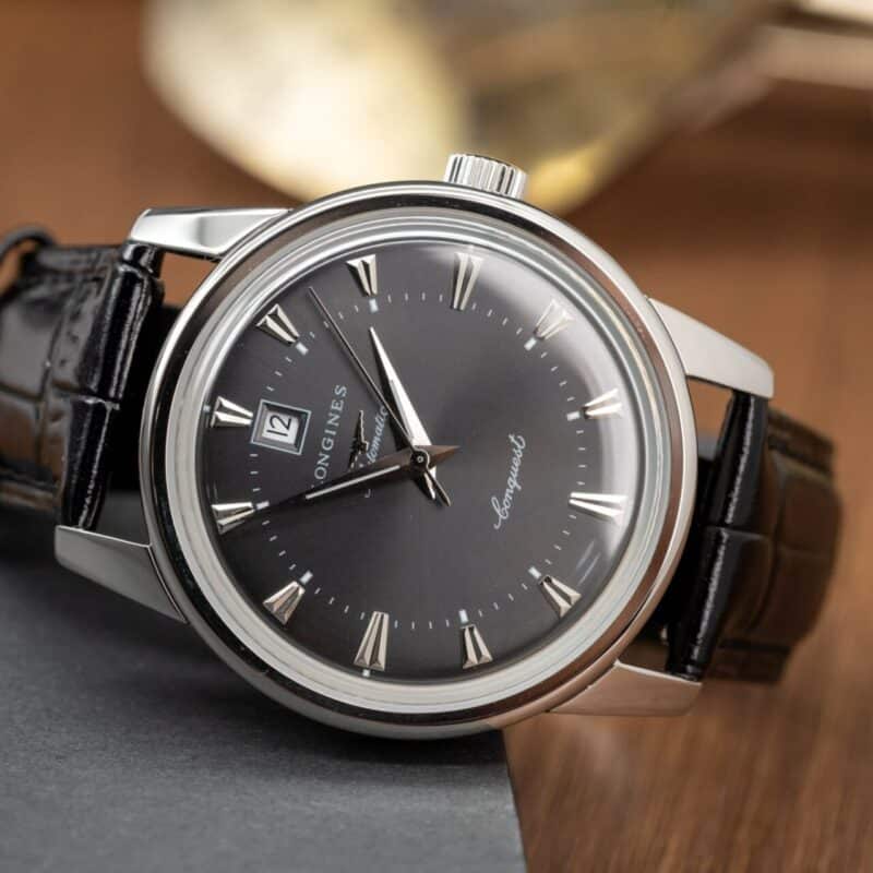 ĐỒNG HỒ LONGINES CONQUEST HERITAGE MẶT SỐ ĐEN REP 1:1 CAO CẤP