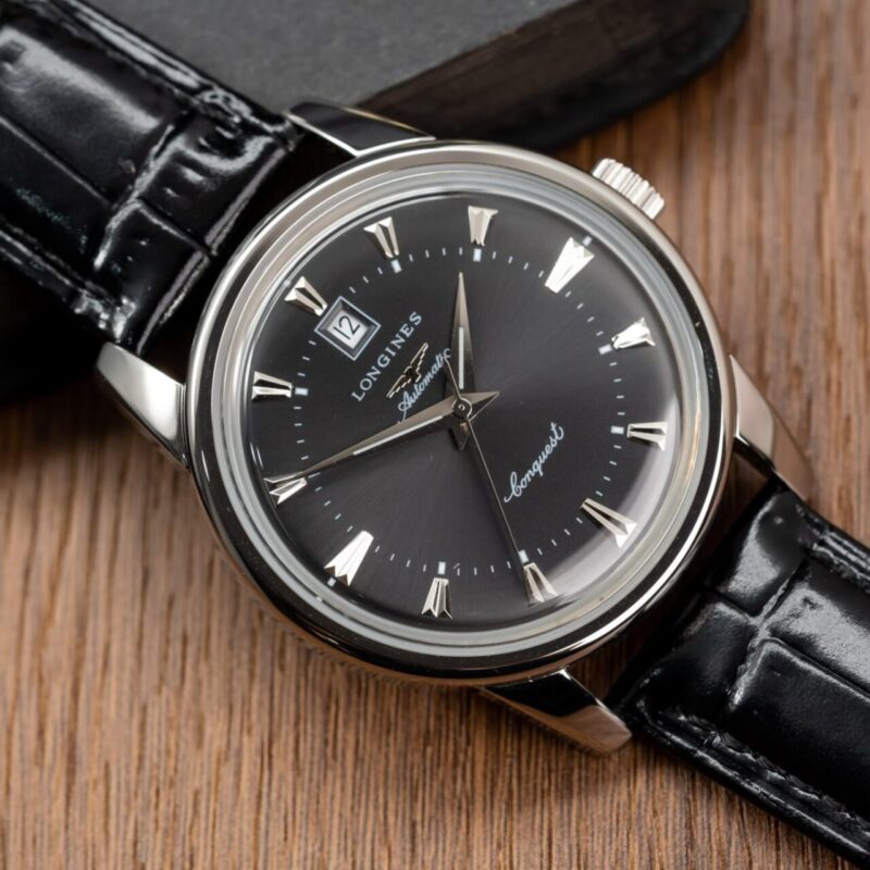 ĐỒNG HỒ LONGINES CONQUEST HERITAGE MẶT SỐ ĐEN REP 1:1 CAO CẤP