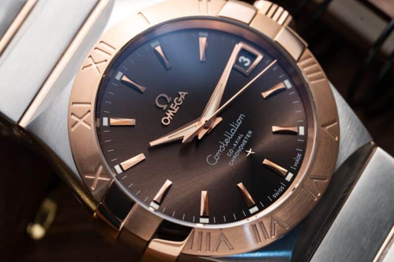 ĐỒNG HỒ OMEGA CONSTELLATION VỎ VÀNG HỒNG REP 1:1 CAO CẤP VS FACTORY
