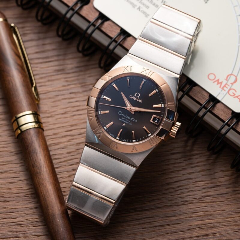 ĐỒNG HỒ OMEGA CONSTELLATION VỎ VÀNG HỒNG REP 1:1 CAO CẤP VS FACTORY