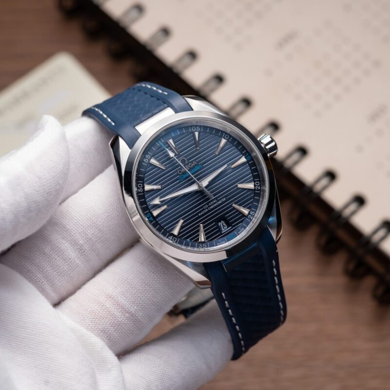 ĐỒNG HỒ OMEGA SEAMATER AQUA TERRA MÀU XANH BLUE REPLICA 1:1 VS FACTORY