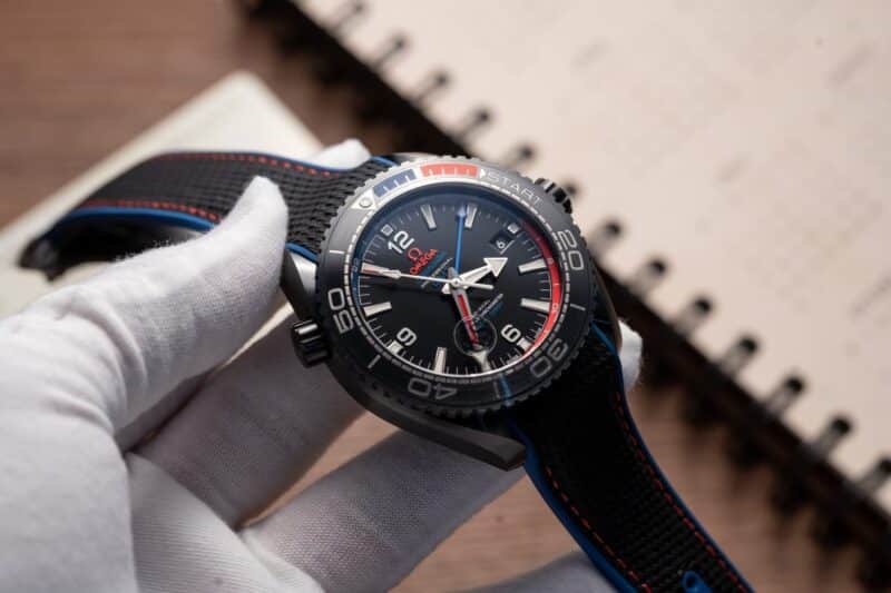 ĐỒNG HỒ OMEGA SEAMATER PLANET OCEAN VỎ CERAMIC ĐEN REP 1:1 VS FACTORY