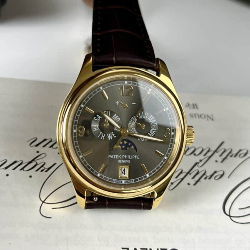 ĐỒNG HỒ PATEK PHILIPPE COMPLICATIONS 5146J-010 MẶT SỐ XÁM REPLICA
