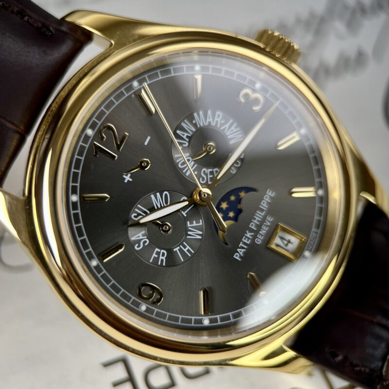ĐỒNG HỒ PATEK PHILIPPE COMPLICATIONS 5146J-010 MẶT SỐ XÁM REPLICA