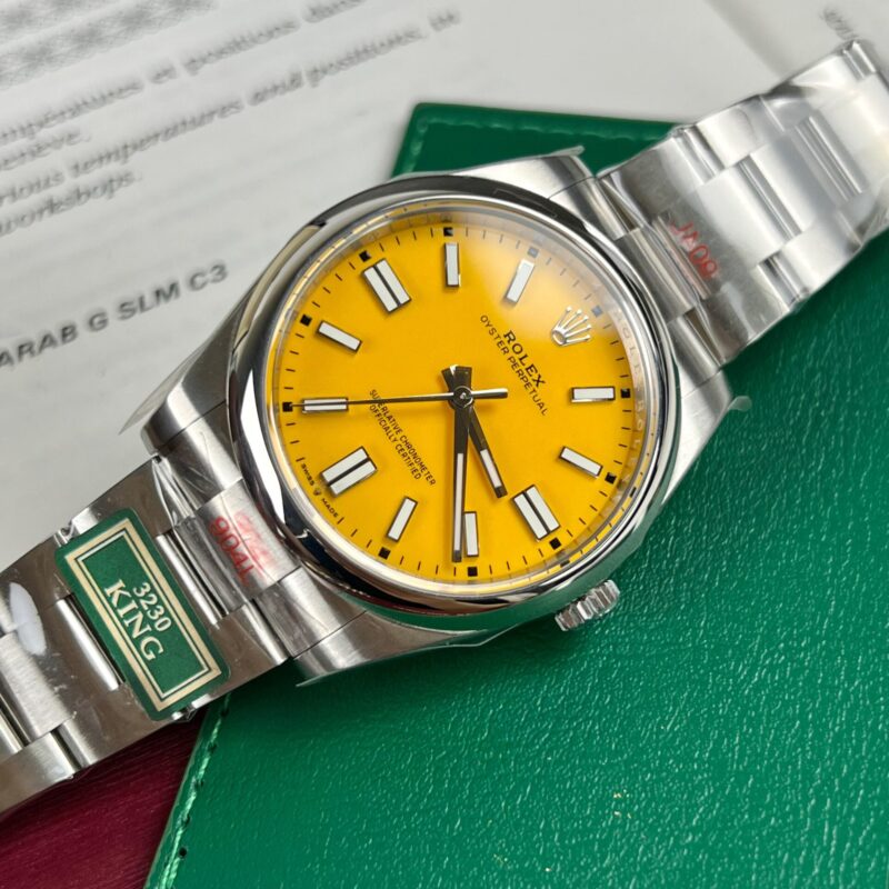 ĐỒNG HỒ ROLEX OYSTER PERPETUAL 124300 MẶT SỐ CAM REPLICA 1:1 KING FACTORY