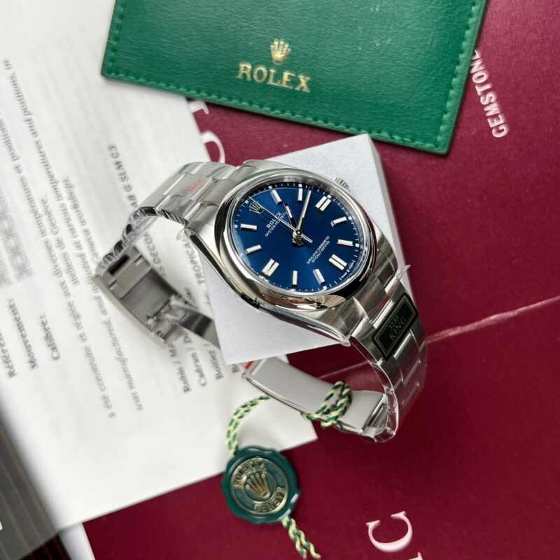 ROLEX OYSTER PERPETUAL 124300 MẶT XANH DƯƠNG SUPER FAKE KING FACTORY