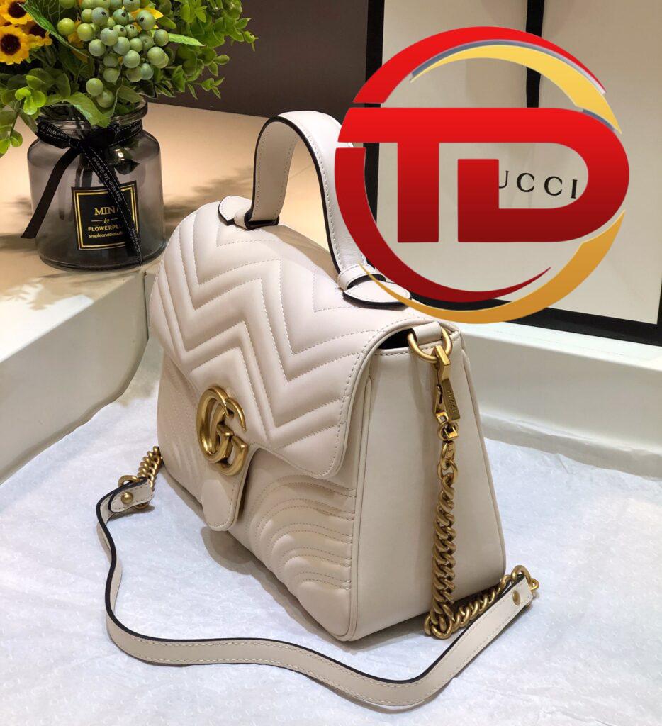 TÚI GUCCI MARMONT TOP HANDLE BAG SIÊU CẤP MÀU TRẮNG