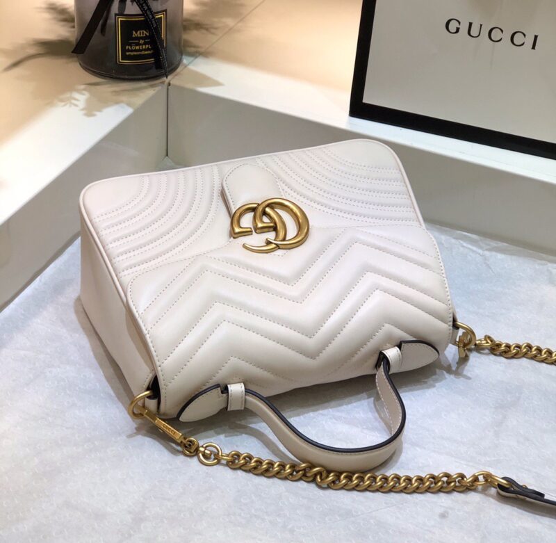 TÚI GUCCI MARMONT TOP HANDLE BAG SIÊU CẤP MÀU TRẮNG