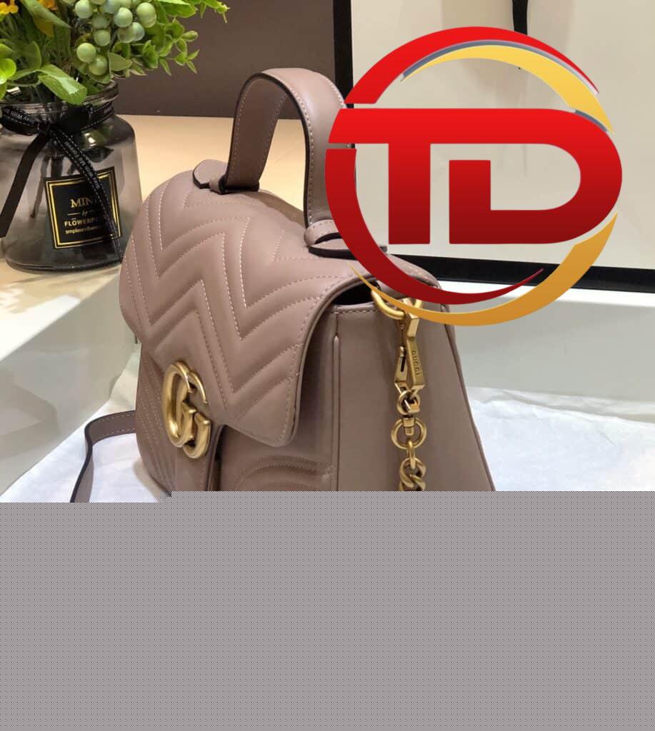 TÚI GUCCI MARMONT TOP HANDLE BAG SIÊU CẤP MÀU NÂU
