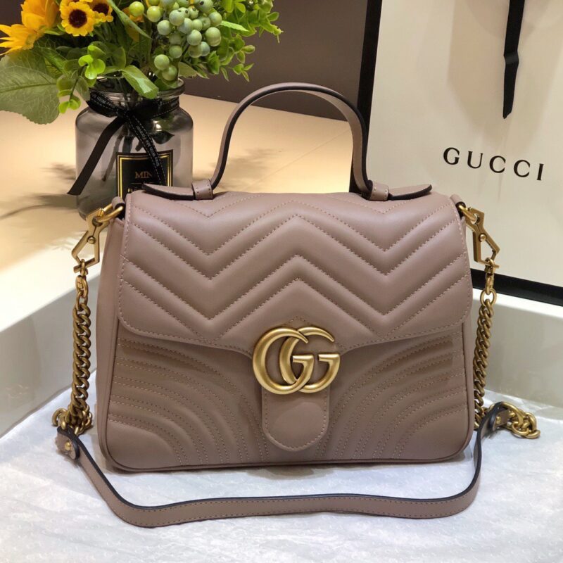 TÚI GUCCI MARMONT TOP HANDLE BAG SIÊU CẤP MÀU NÂU
