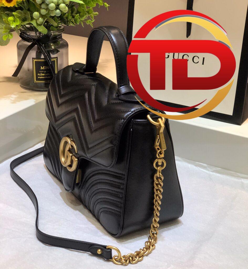 TÚI GUCCI MARMONT TOP HANDLE BAG SIÊU CẤP MÀU ĐEN