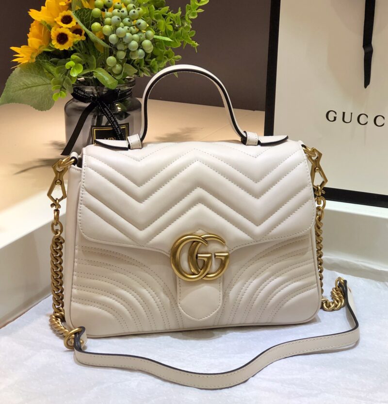 TÚI GUCCI MARMONT TOP HANDLE BAG SIÊU CẤP MÀU TRẮNG