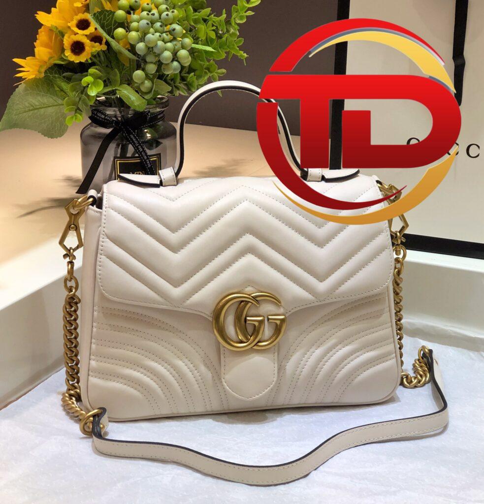 TÚI GUCCI MARMONT TOP HANDLE BAG SIÊU CẤP MÀU TRẮNG