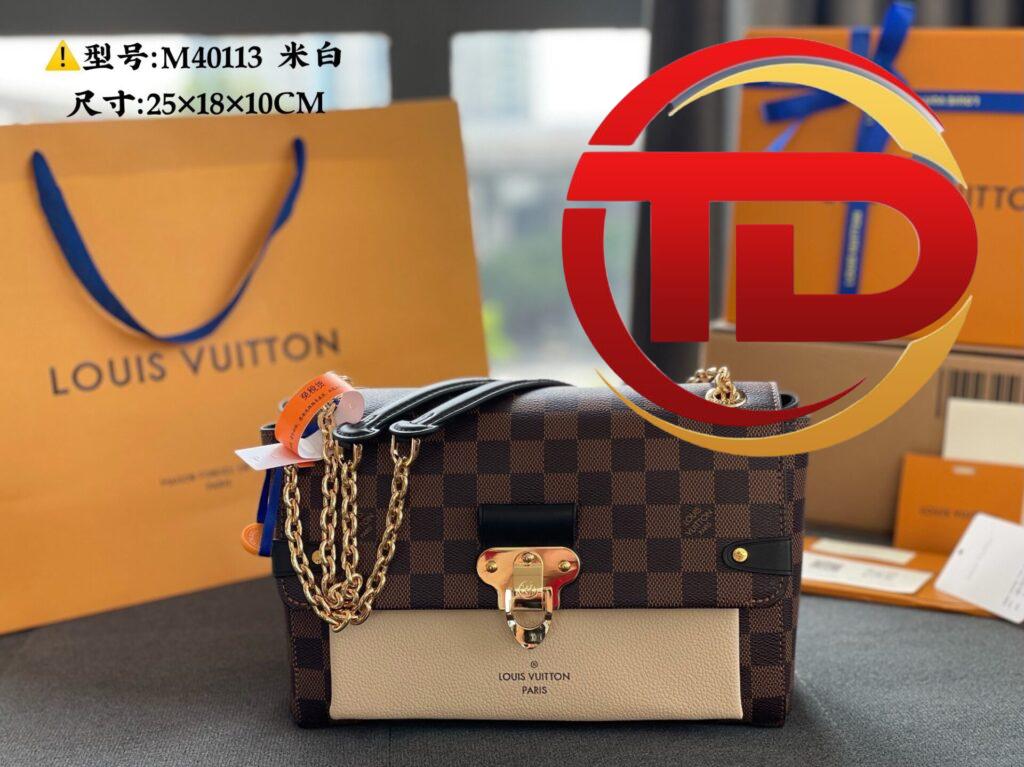 TÚI LV LOUIS VUITTON VAVIN PM DAMIER EBENE BEIGE REPLICA