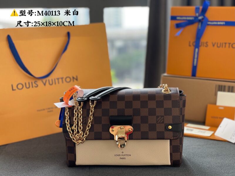 TÚI LV LOUIS VUITTON VAVIN PM DAMIER EBENE BEIGE REPLICA
