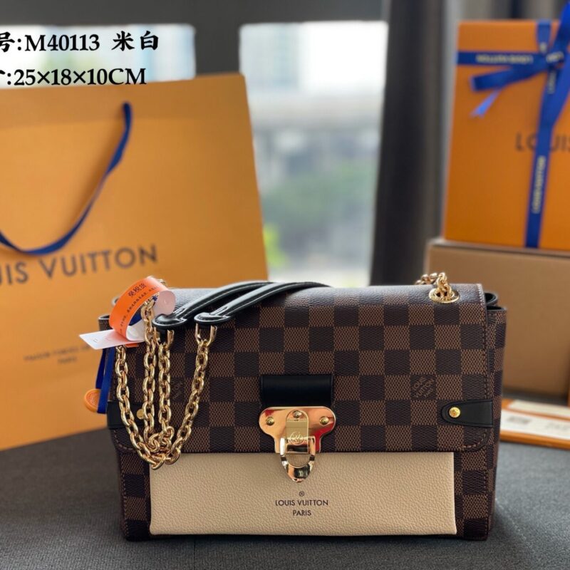 TÚI LV LOUIS VUITTON VAVIN PM DAMIER EBENE BEIGE REPLICA