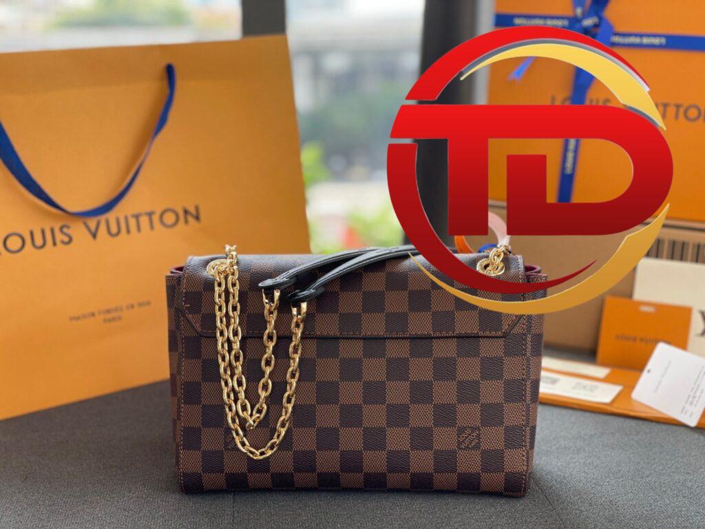 TÚI LV LOUIS VUITTON VAVIN PM DAMIER EBENE RED REPLICA