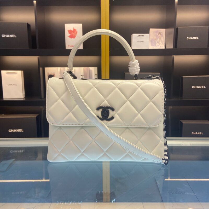 TÚI XÁCH CHANEL TRENDY SIÊU CẤP DA BÓNG MÀU TRẮNG