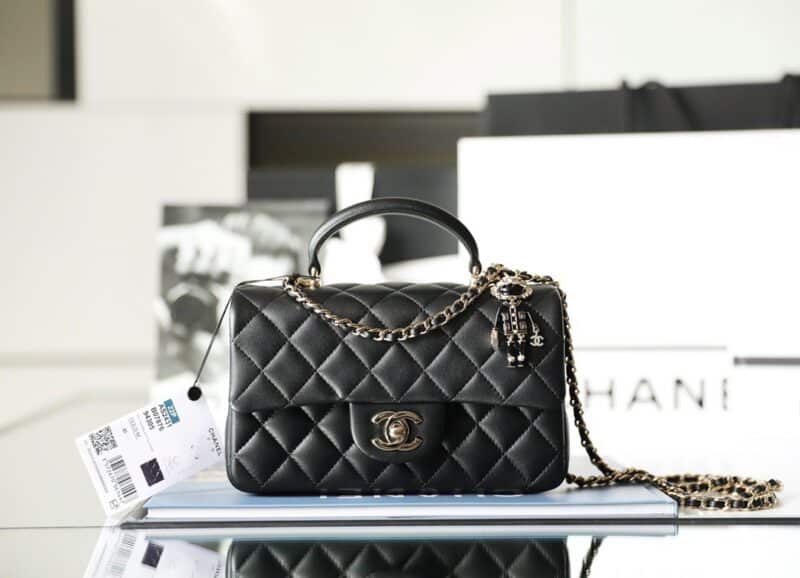 TÚI CHANEL TOP HANDLE MINI FLAP BAG C20 REPLICA