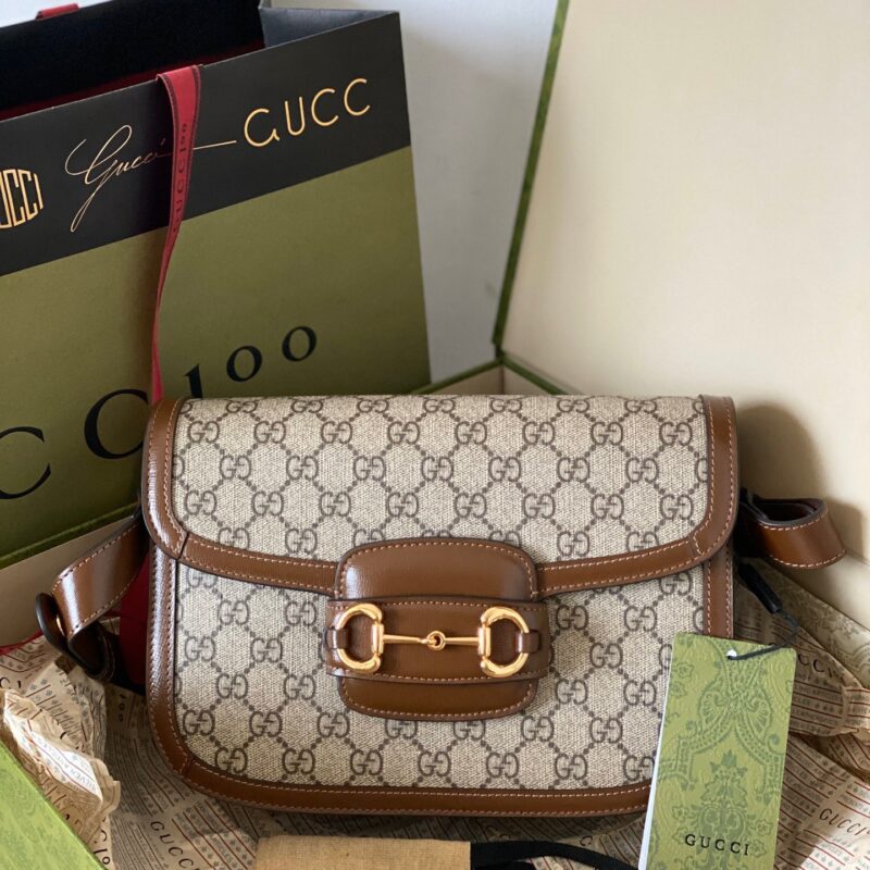 TÚI GUCCI HORSEBIT 1955 SMALL BAG SIÊU CẤP MÀU NÂU
