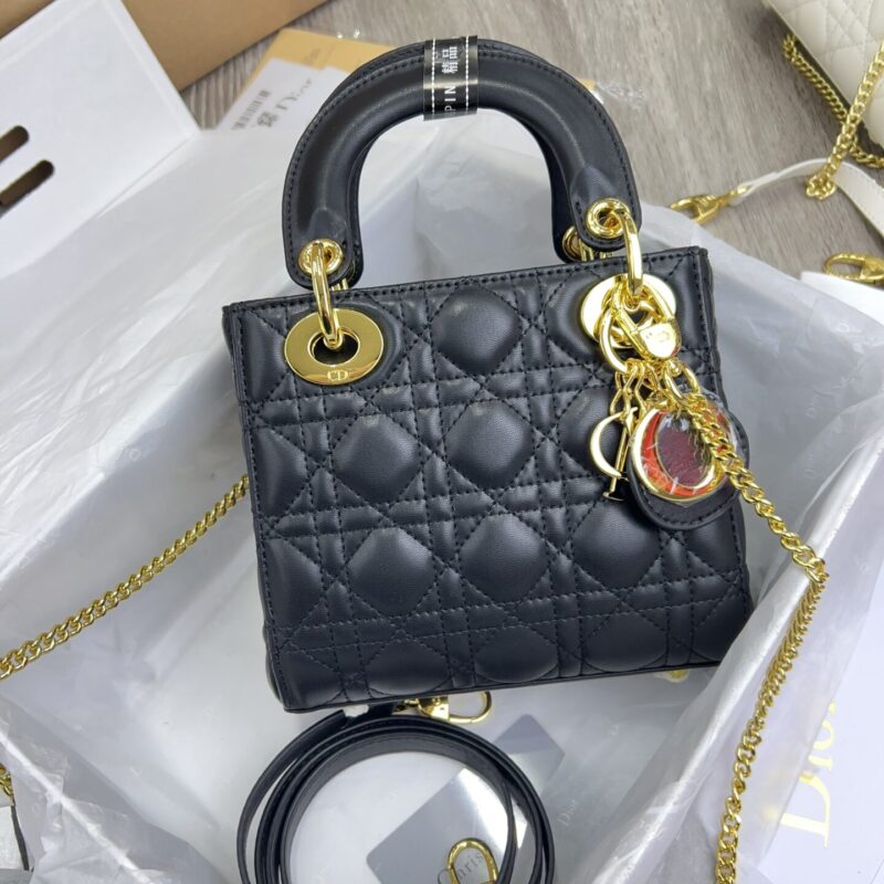 TÚI XÁCH LADY DIOR MINI SIZE NGUYÊN BẢN TAG VÀNG