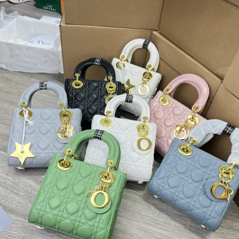 TÚI XÁCH LADY DIOR MINI SIZE NGUYÊN BẢN TAG VÀNG
