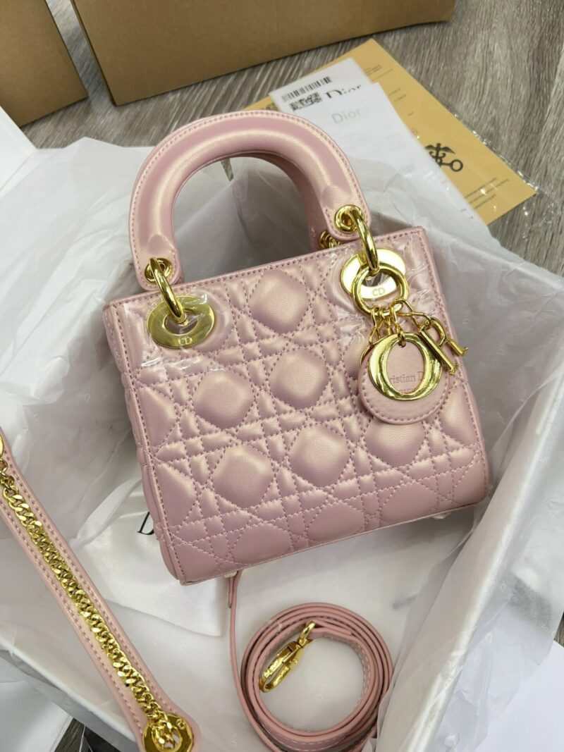 TÚI XÁCH LADY DIOR MINI SIZE NGUYÊN BẢN TAG VÀNG