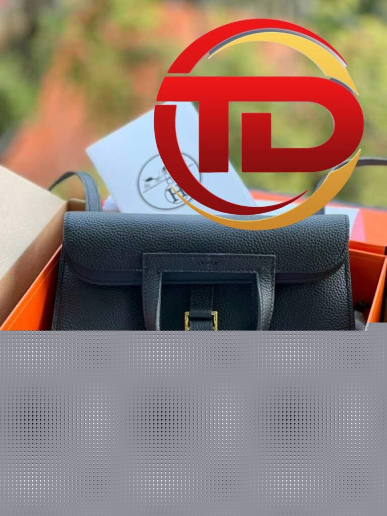 TÚI XÁCH HERMES HALZAN 25 BAG NGUYÊN BẢN MÀU ĐEN