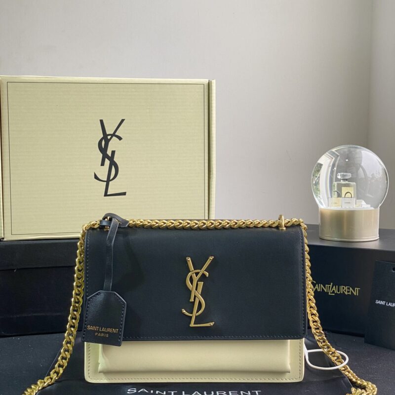 TÚI YSL SAINT LAURENT SUNSET MEDIUM CHAIN BAG IN SMOOTH LEATHER SUPER