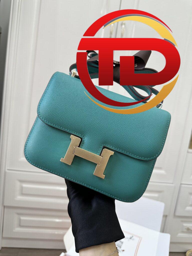 TÚI HERMES CONSTANCE NGUYÊN BẢN DA EPSOM MÀU XANH DƯƠNG