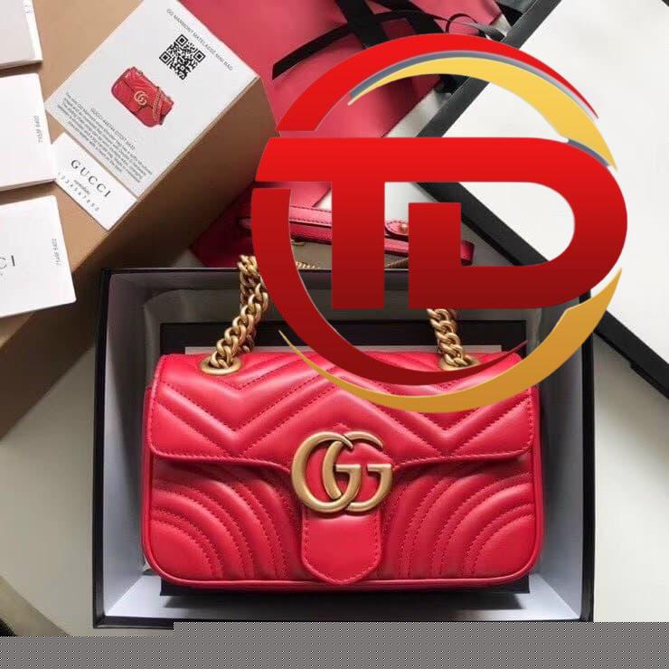 TÚI GUCCI MARMONT MINI MATELASSE SHOULDER BAG SIÊU CẤP MÀU ĐỎ