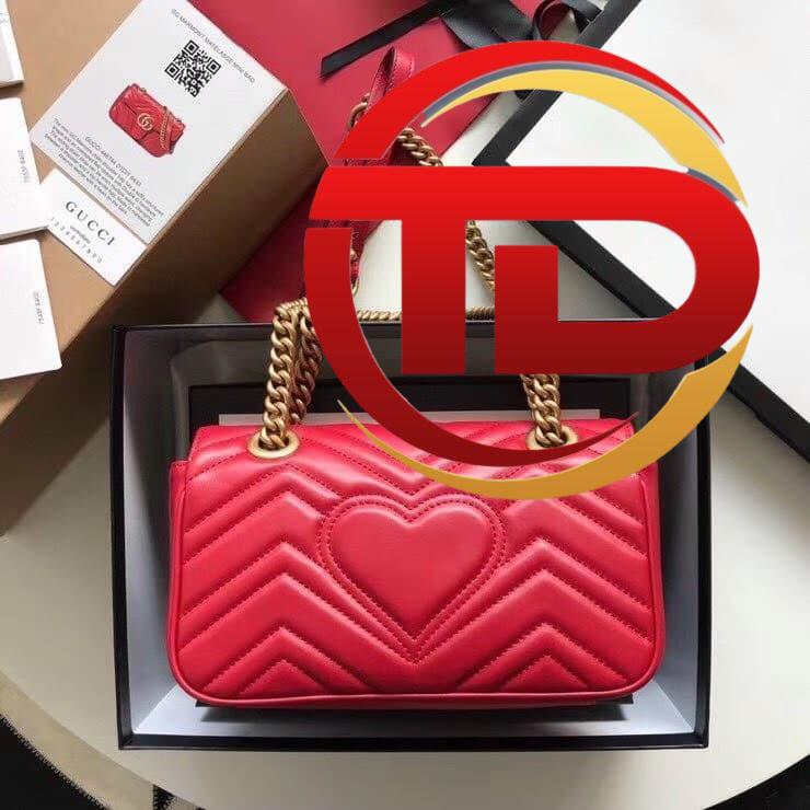 TÚI GUCCI MARMONT MINI MATELASSE SHOULDER BAG SIÊU CẤP MÀU ĐỎ