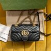 TÚI GUCCI MARMONT MINI MATELASSE SHOULDER BAG SIÊU CẤP MÀU ĐEN