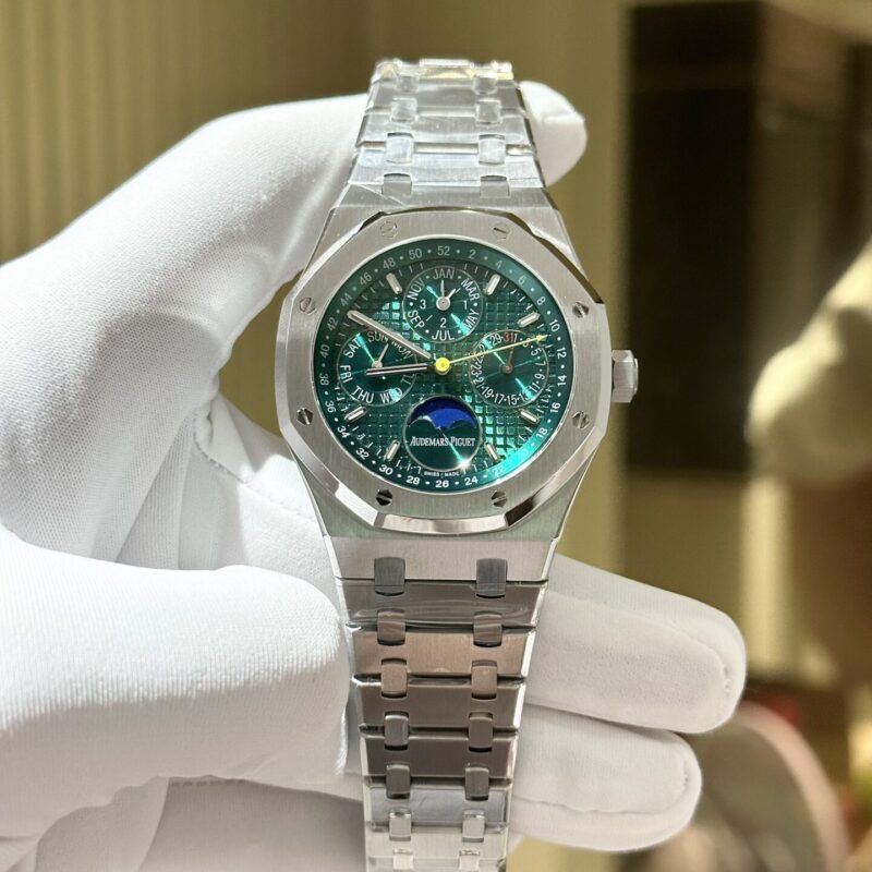 ĐỒNG HỒ AUDEMARS PIGUET ROYAL OAK 26574ST MẶT XANH LÁ REPLICA 1:1 41MM