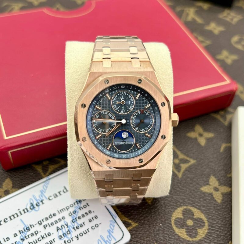 AUDEMARS PIGUET ROYAL OAK 26574OR MẶT XANH LAM VỎ VÀNG HỒNG REP 1:1 APS 41MM