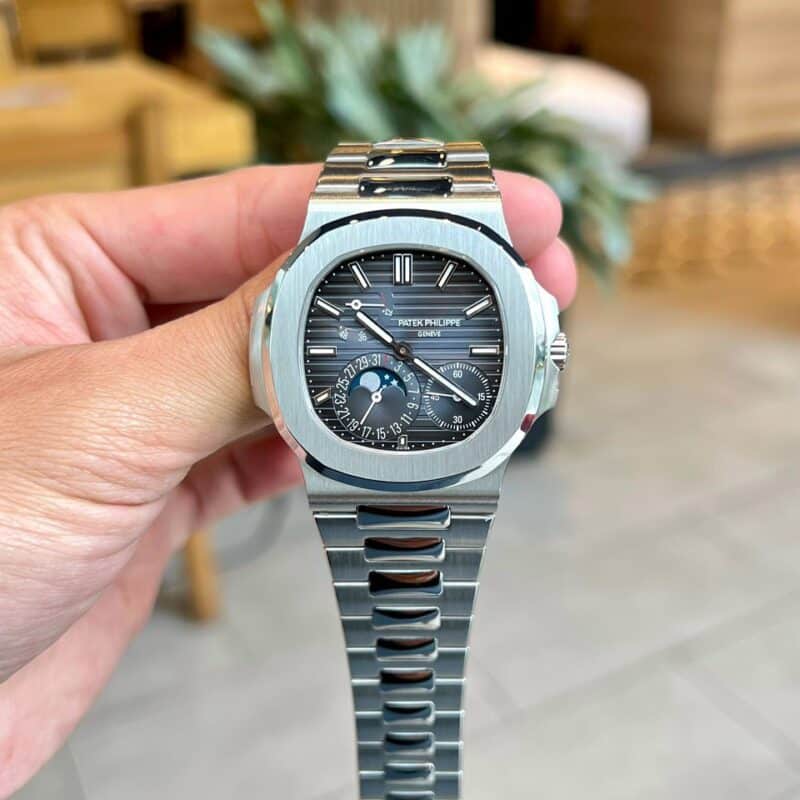 ĐỒNG HỒ PATEK PHILIPPE NAUTILUS 5712/1A MẶT XANH ĐEN CAO CẤP NHẤT V2 PPF FACTORY 40MM