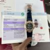 ĐỒNG HỒ PATEK PHILIPPE NAUTILUS 5724R BỌC VÀNG MẶT XANH ĐEN NIỀNG ĐÁ BAGUETTE