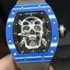 RICHARD MILLE RM 52-01 TOURBILLON SKULL BLUE CARBON REPLICA 49.8MM