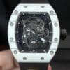 RICHARD MILLE RM 52-01 SKULL TOURBILLON WHITE CARBON REPLICA 49.8MM
