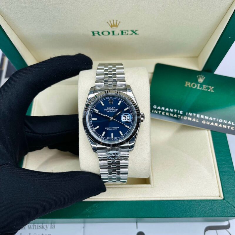 ĐỒNG HỒ ROLEX DATEJUST 41 MẶT XANH SÁNG CỌC SỐ DẠ QUANG REP 1:1 AR FACTORY