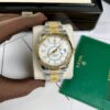 ROLEX SKY DWELLER 326933-004 DEMI GOLD WHITE DIAL REPLICA 1:1 42MM