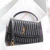 TÚI XÁCH YSL FLAPBAG HANDLE BAG SUPER DA ĐEN CAO CẤP