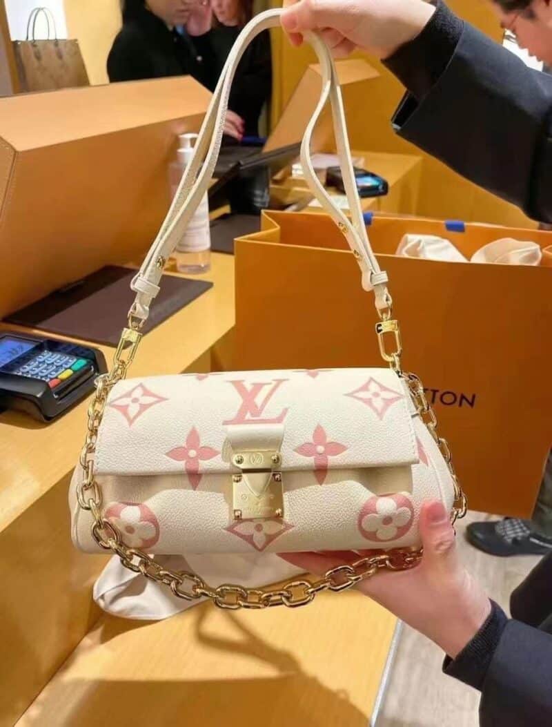 TÚI LV LOUIS VUITTON FAVORITE BAG SUPER MÀU TRẮNG HỒNG