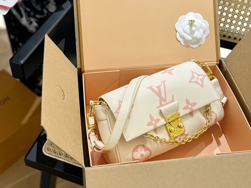 TÚI LV LOUIS VUITTON FAVORITE BAG SUPER MÀU TRẮNG HỒNG